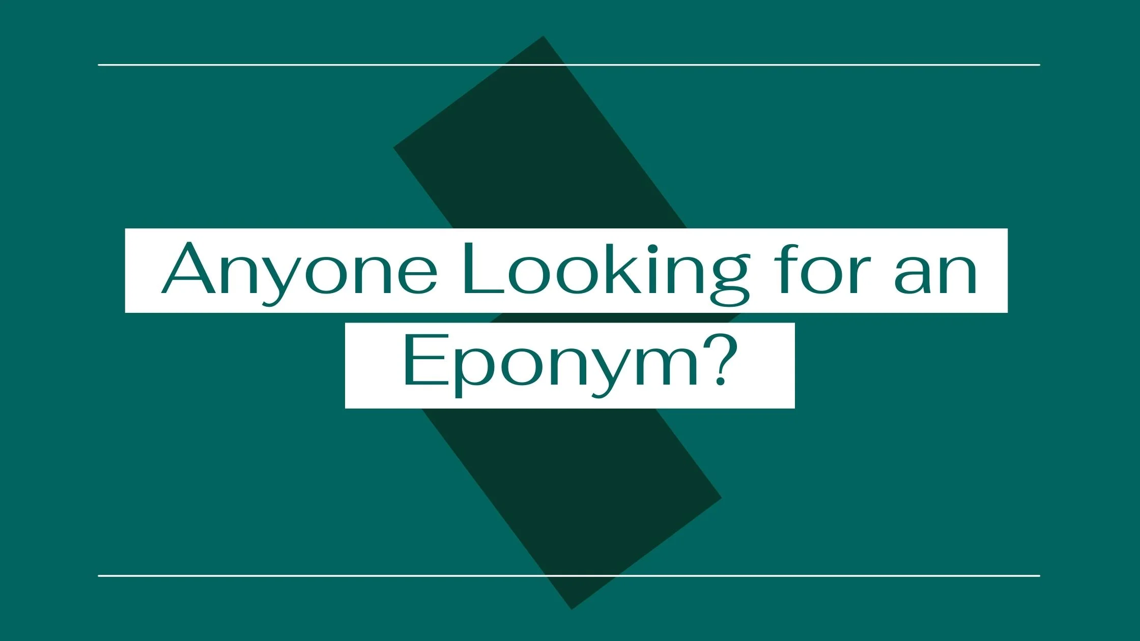 What Is An Example Of An Eponym Medical Coding